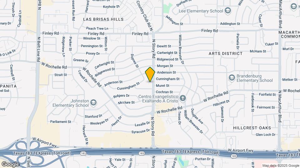 2809 N Story Rd Map and Location Details