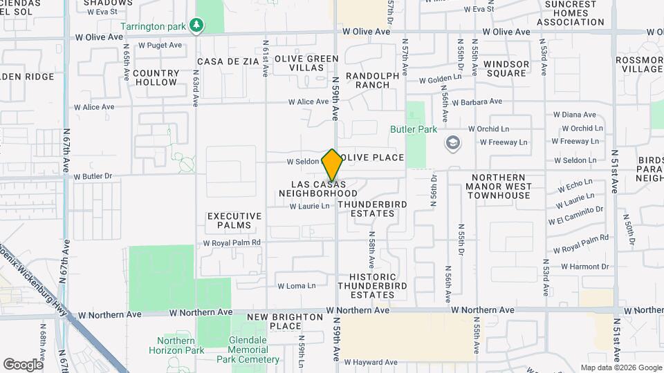 8343 N 59th Dr, Unit 3-037 Mapa y Detalles de la Ubicación