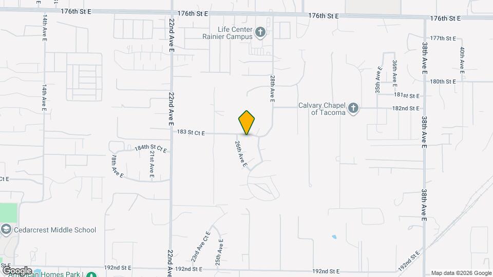 2620 183 St Ct E Map and Location Details