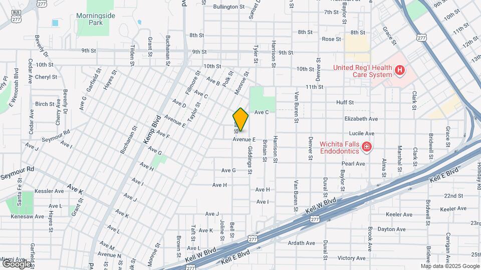 1409 Bell St Map and Location Details