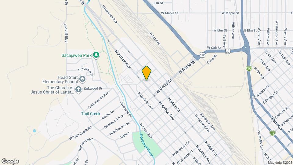 1626 N Arthur Ave Map and Location Details