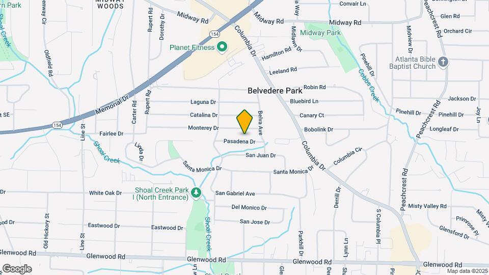 3020 Pasadena Dr Map and Location Details