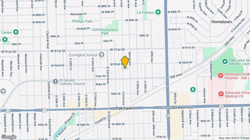 9219 S 51st Ave Map and Location Details