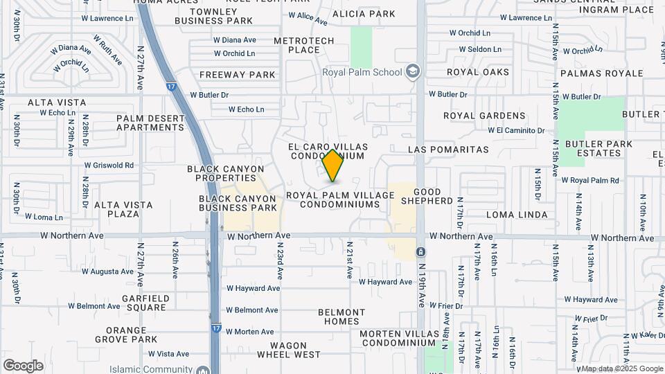 2149 W Harmont Dr Map and Location Details