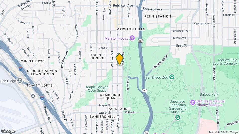 3119 5th Ave Map and Location Details