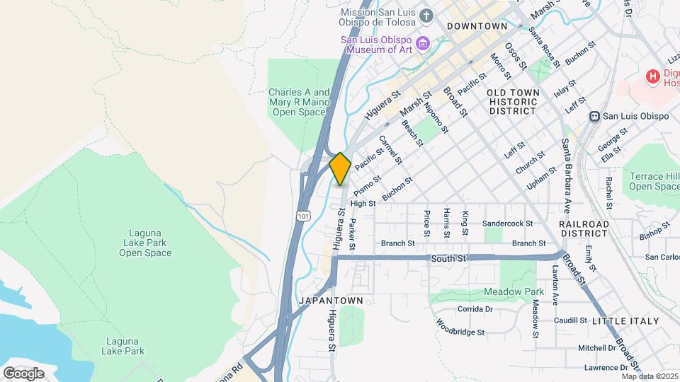 296 Higuera St Map and Location Details