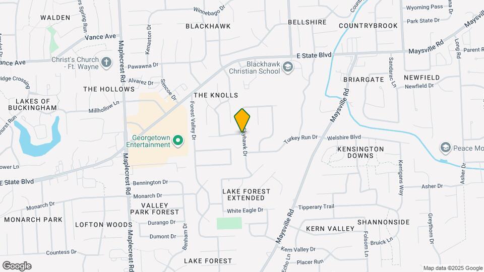 2127 Skyhawk Dr Map and Location Details