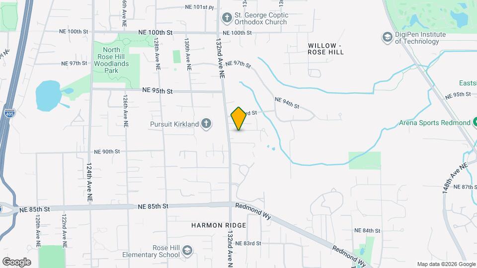 13211 NE 92nd Way Map and Location Details