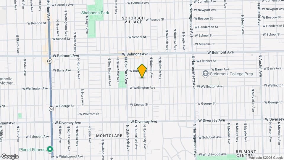 3030 N Normandy Ave Mapa y Detalles de la Ubicación