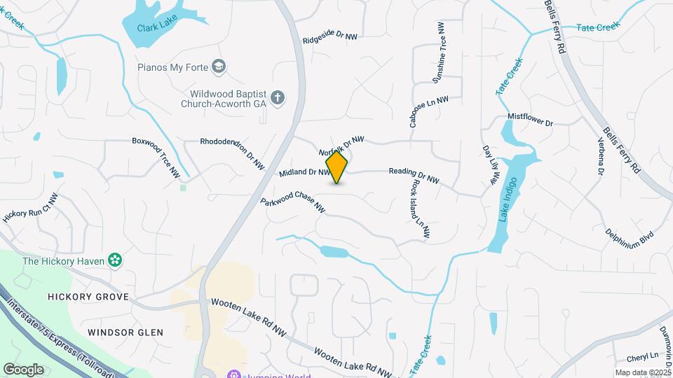 1272 Westover Trace NW Map and Location Details