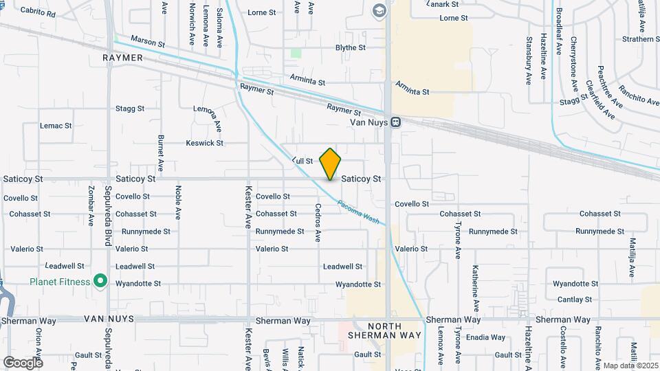 14650 Saticoy St Map and Location Details