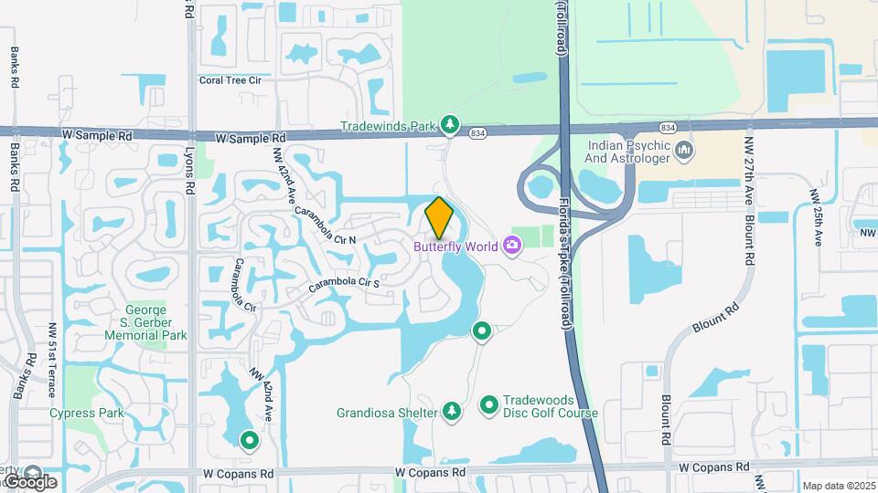 2836 Carambola Cir S Map and Location Details