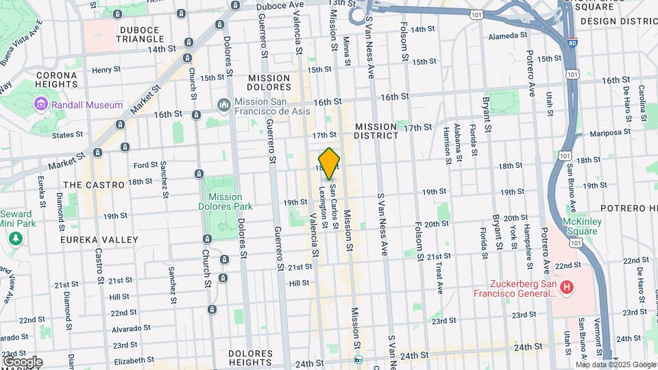 150 San Carlos St Map and Location Details