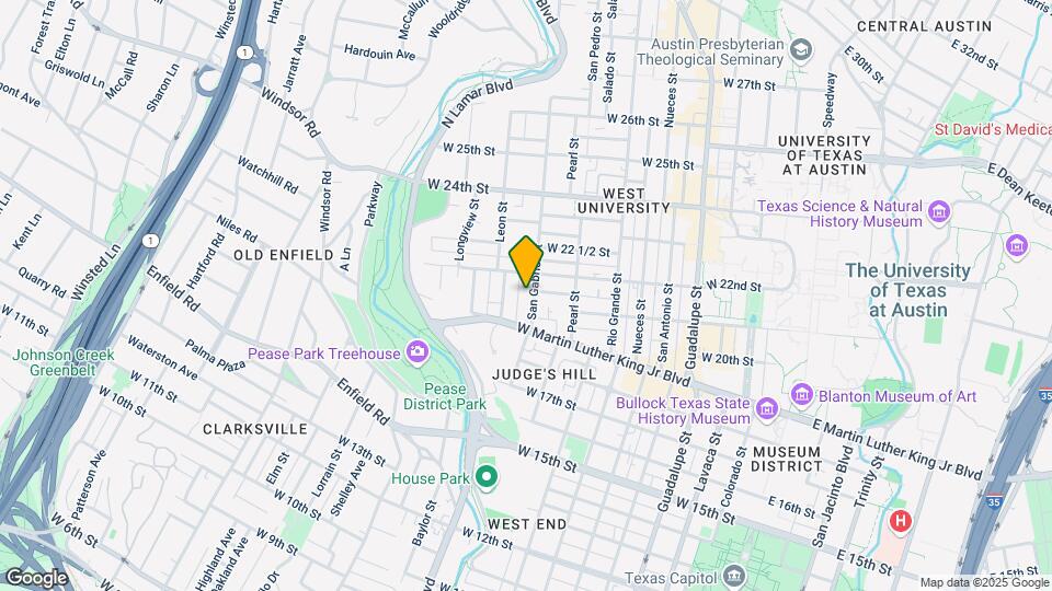 2100 San Gabriel St Map and Location Details