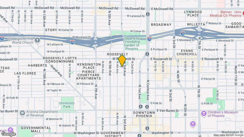 816 N 3rd Ave Map and Location Details