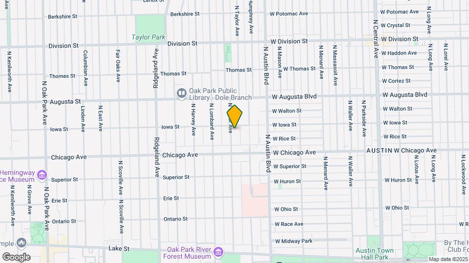 538 N Taylor Ave Map and Location Details
