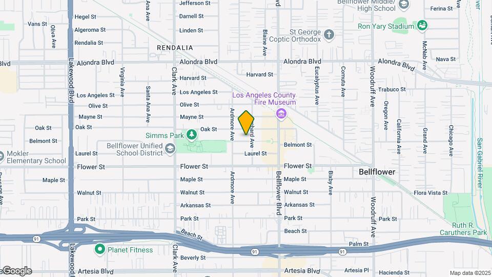 9631 Belmont St Map and Location Details
