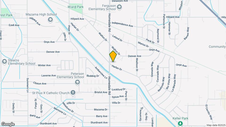 5419 Harlan Dr Map and Location Details