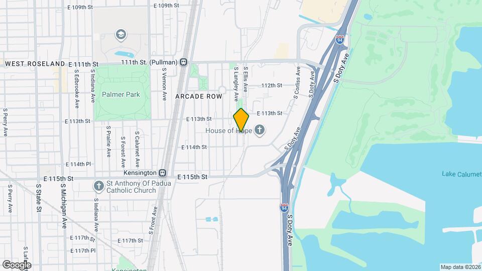 11335 S Langley Ave Mapa y Detalles de la Ubicación
