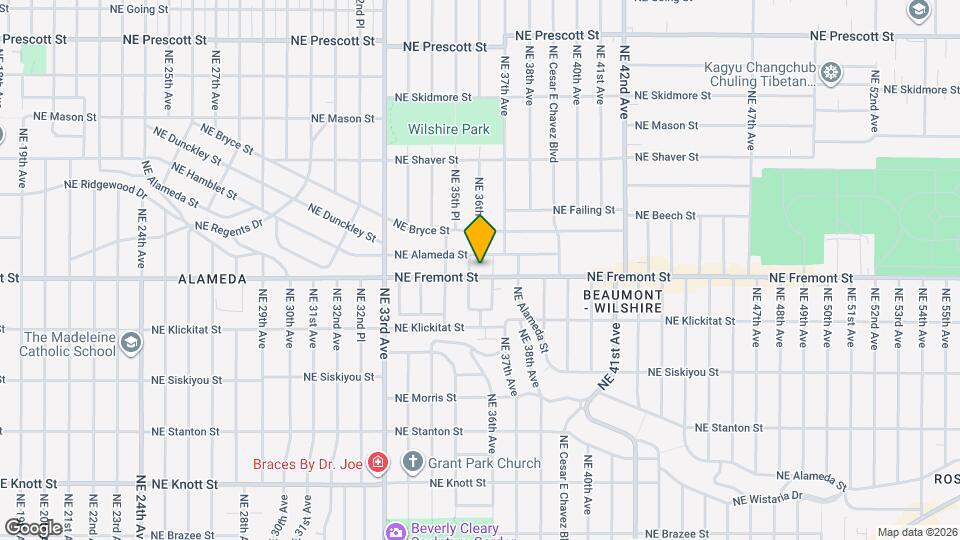 3569 NE Fremont St Map and Location Details