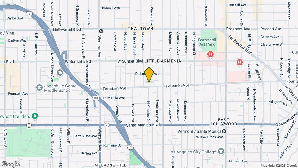 5179 Fountain Ave Map and Location Details