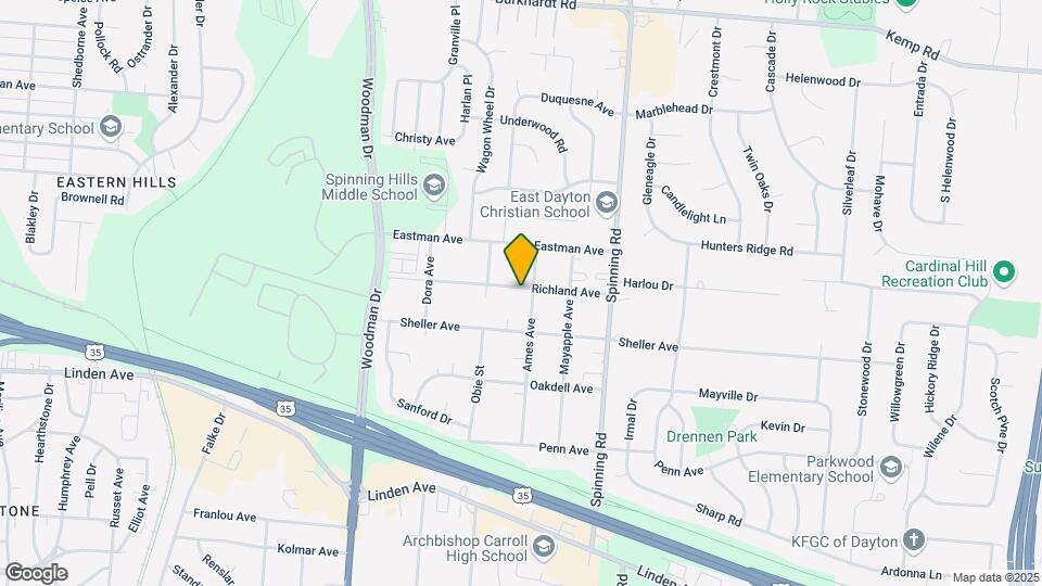 4424 Richland Ave Map and Location Details