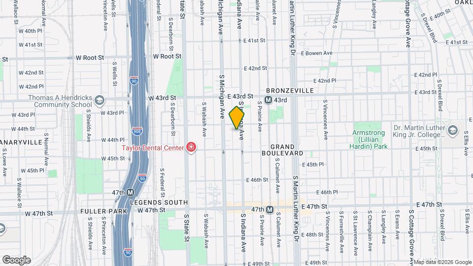 4412 S Indiana Ave, Unit 2S Map and Location Details