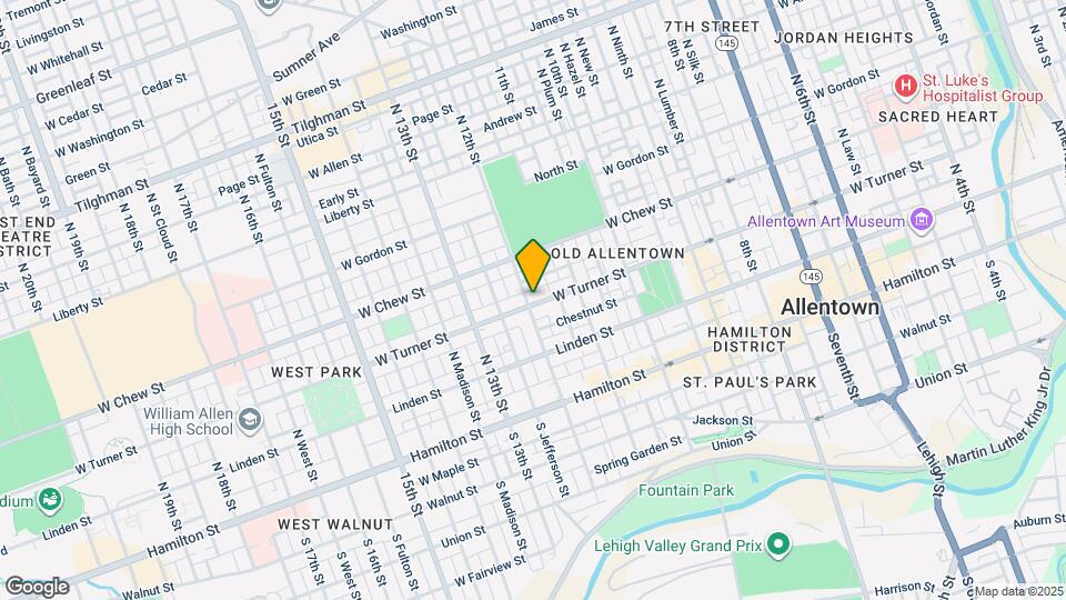 1149 W Turner St Map and Location Details
