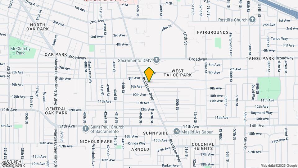 3333 Stockton Blvd Mapa y Detalles de la Ubicación