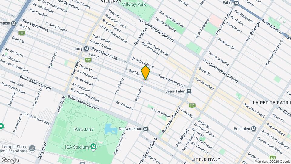 7493-7495 Saint-Denis Rue Map and Location Details