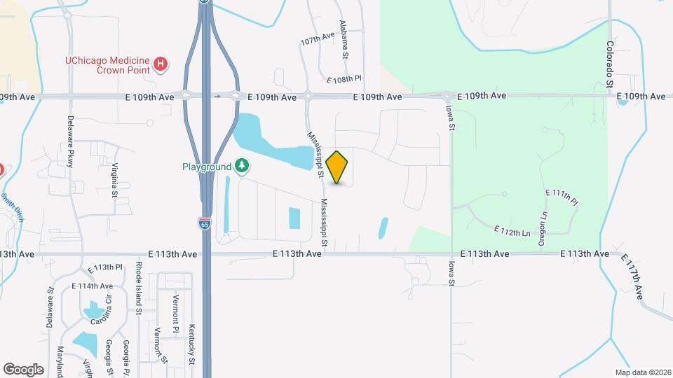 1751 E 111th Pl Mapa y Detalles de la Ubicación
