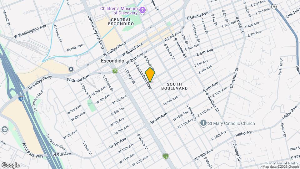 510 S Escondido Blvd Map and Location Details