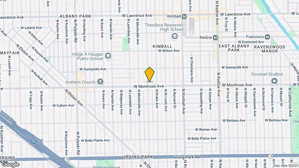 3550 W Montrose Ave Mapa y Detalles de la Ubicación