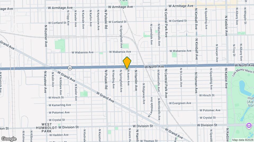 1542 N Avers Ave, Unit F2 Mapa y Detalles de la Ubicación