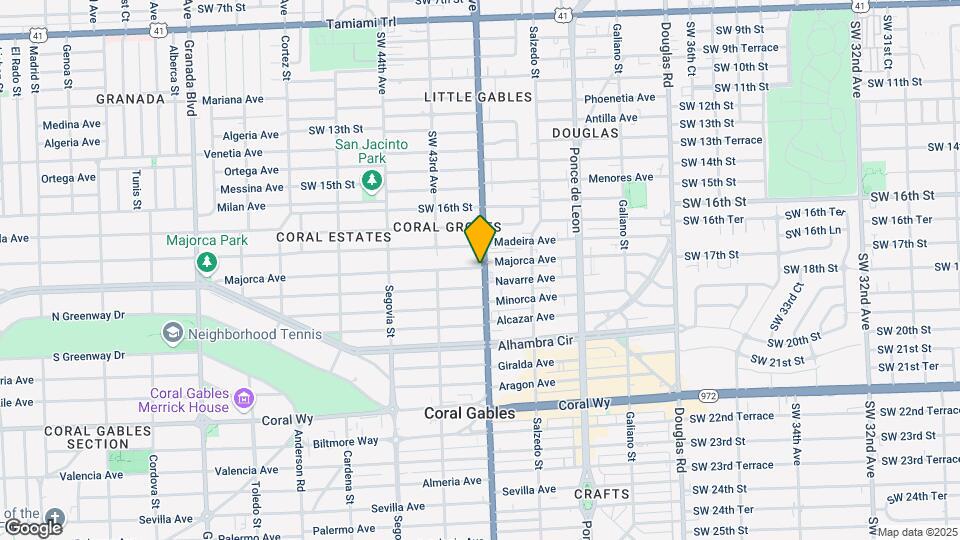 402 Majorca Ave Map and Location Details