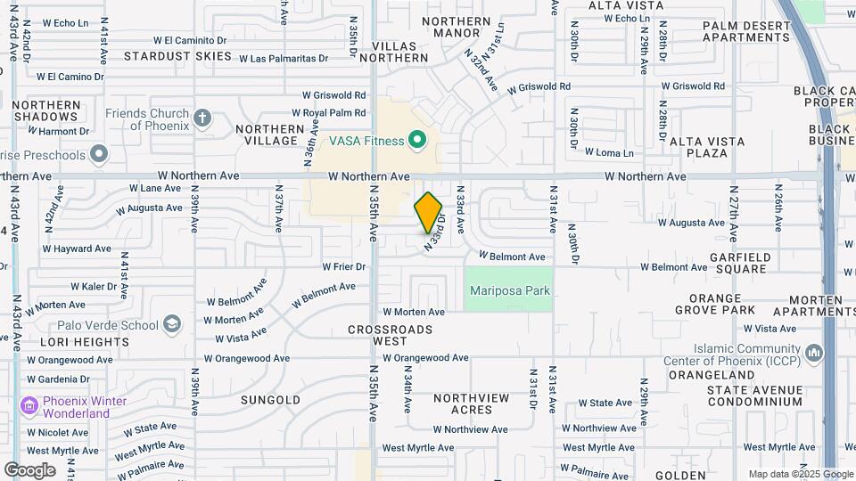 7730 N 33rd Dr Map and Location Details