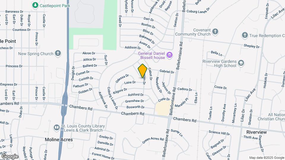 1119 Laire Dr Map and Location Details