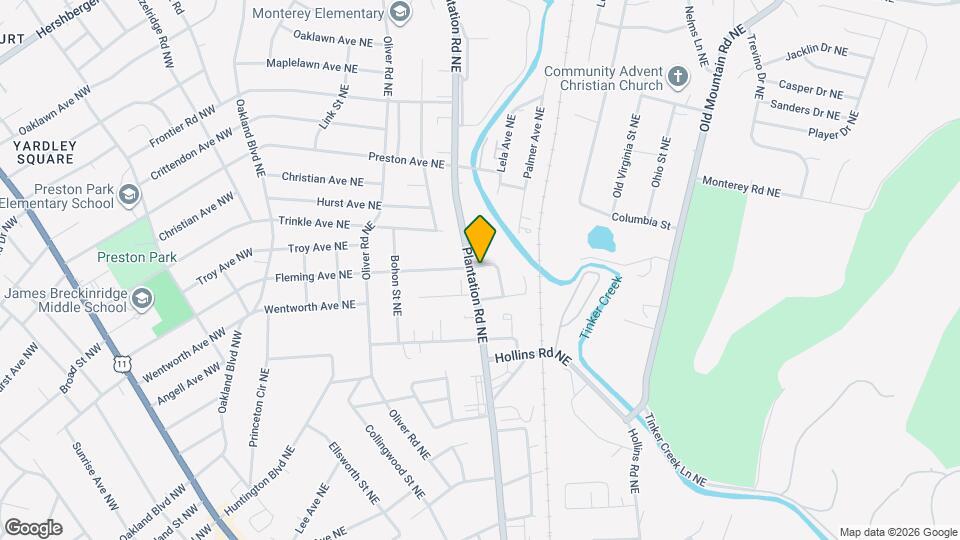 3843 Plantation Rd NE Mapa y Detalles de la Ubicación