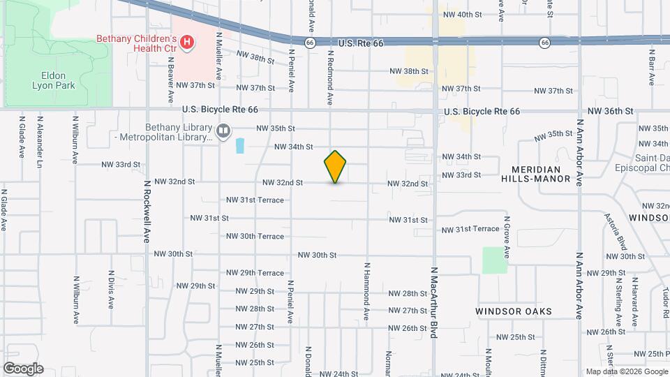 6304 NW 32nd St Map and Location Details