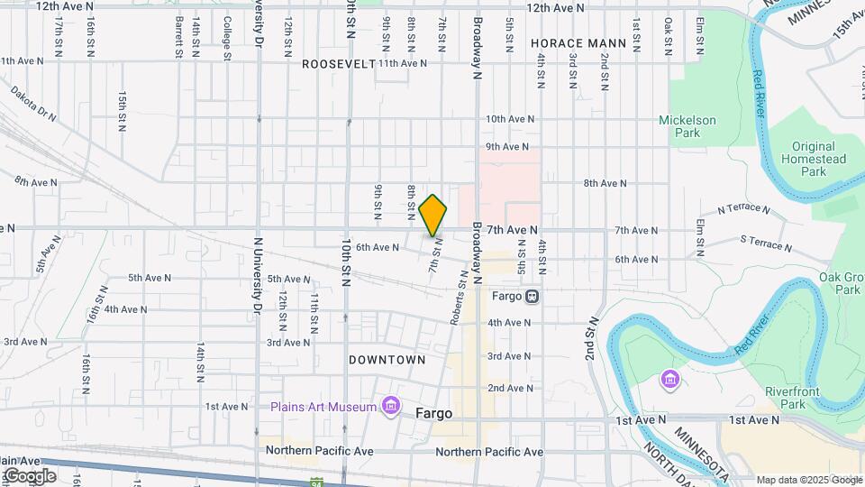 606 7th St N, Unit Two Map and Location Details