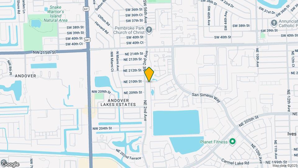 21016 NE 2nd Ct Map and Location Details