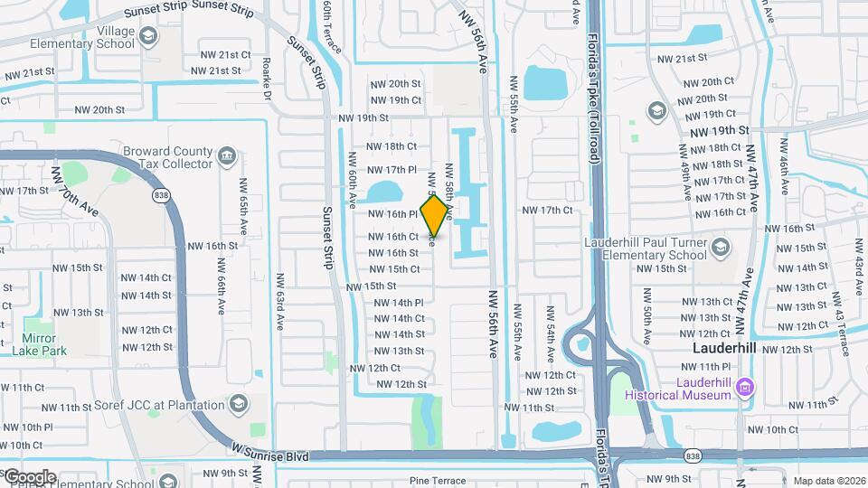 1608 NW 58th Ter, Unit C Map and Location Details