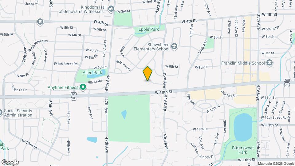 919 44th Ave Ct Map and Location Details