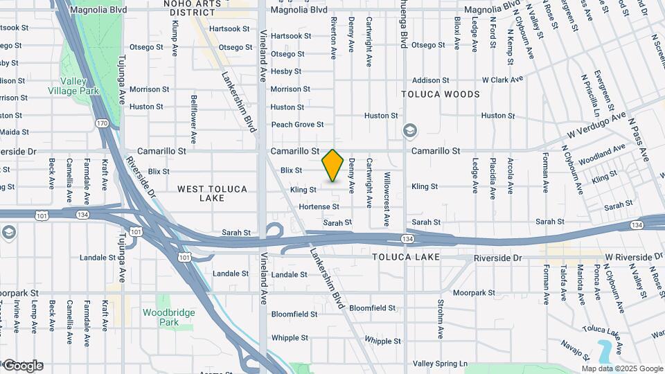 10803 Kling St Map and Location Details