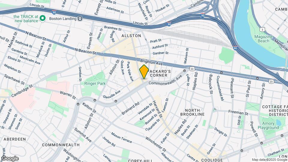 1223 Commonwealth Ave, Unit 1 Mapa y Detalles de la Ubicación