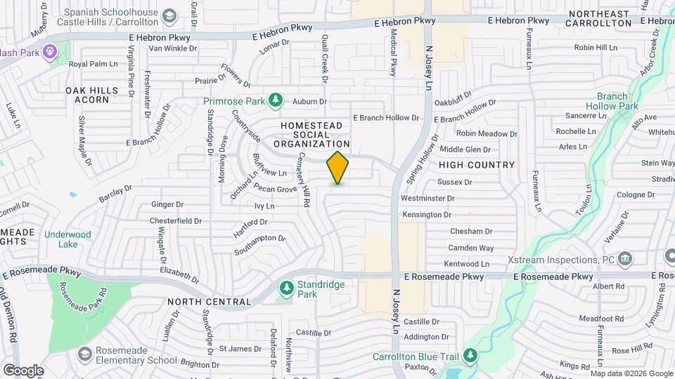 3827 Westminster Dr Map and Location Details