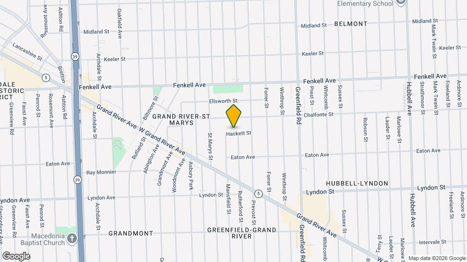 16014 Hackett St Map and Location Details