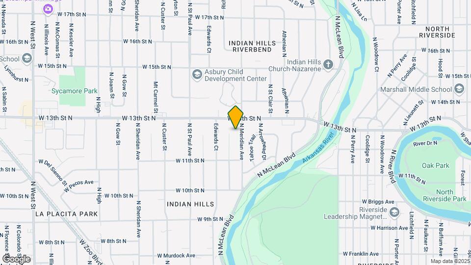 1325 N Meridian Ave Map and Location Details