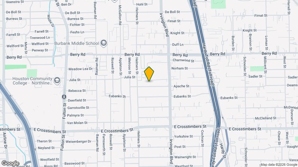 631 Apache St Map and Location Details