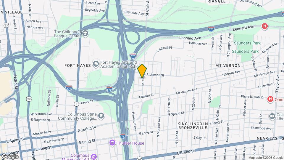 411 St Clair Ave Map and Location Details